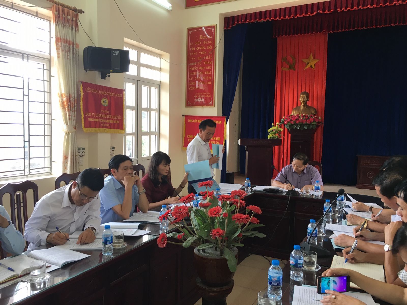 Đồng chí  Vũ Văn Lý – Phó trưởng Ban Dân vận Tỉnh ủy, thành viên đoàn giám sát